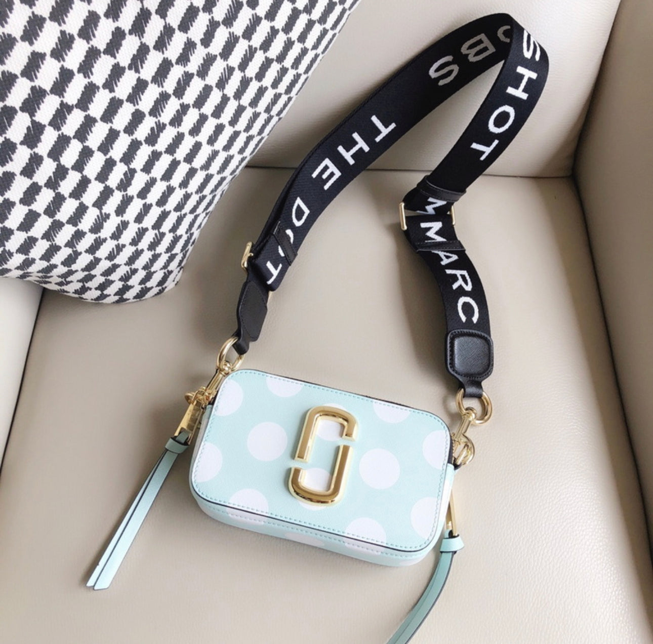 MJ Snapshot Bag “Blue Polka-Dot”