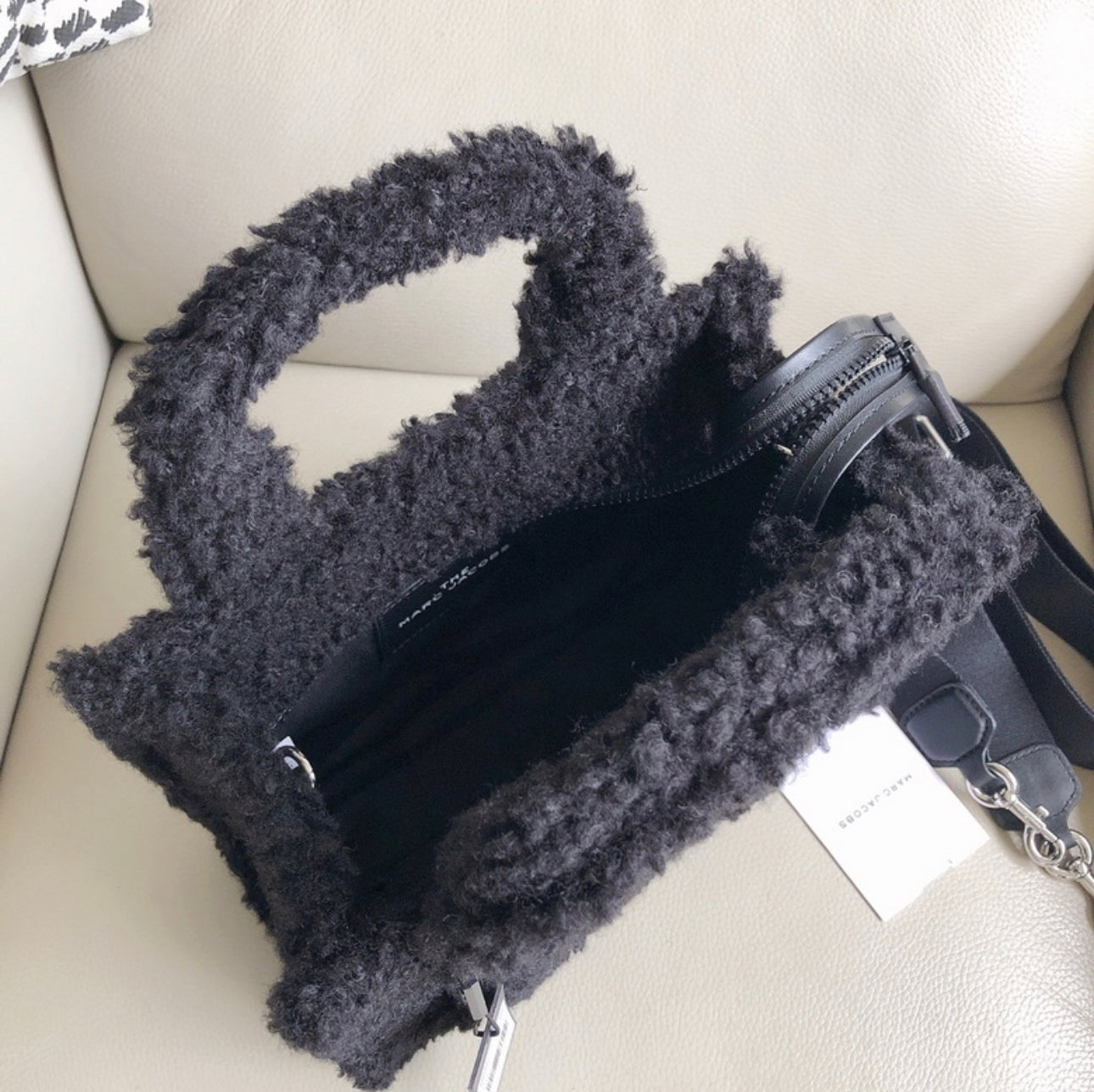 MJ Furry Tote Bag “Black”
