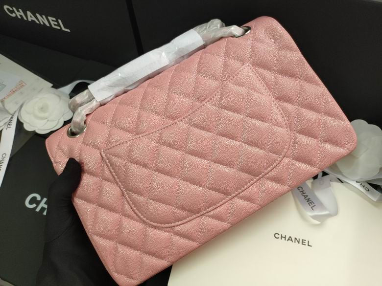 CC Lambskin Chain Shoulder Pink
