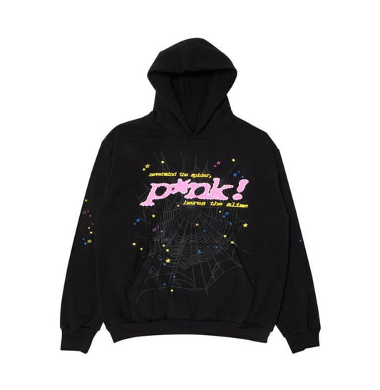 Sp5der P*nk Hoodie “Black”