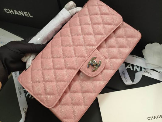 CC Lambskin Chain Shoulder Pink