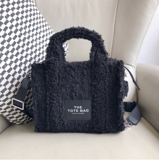 MJ Furry Tote Bag “Black”