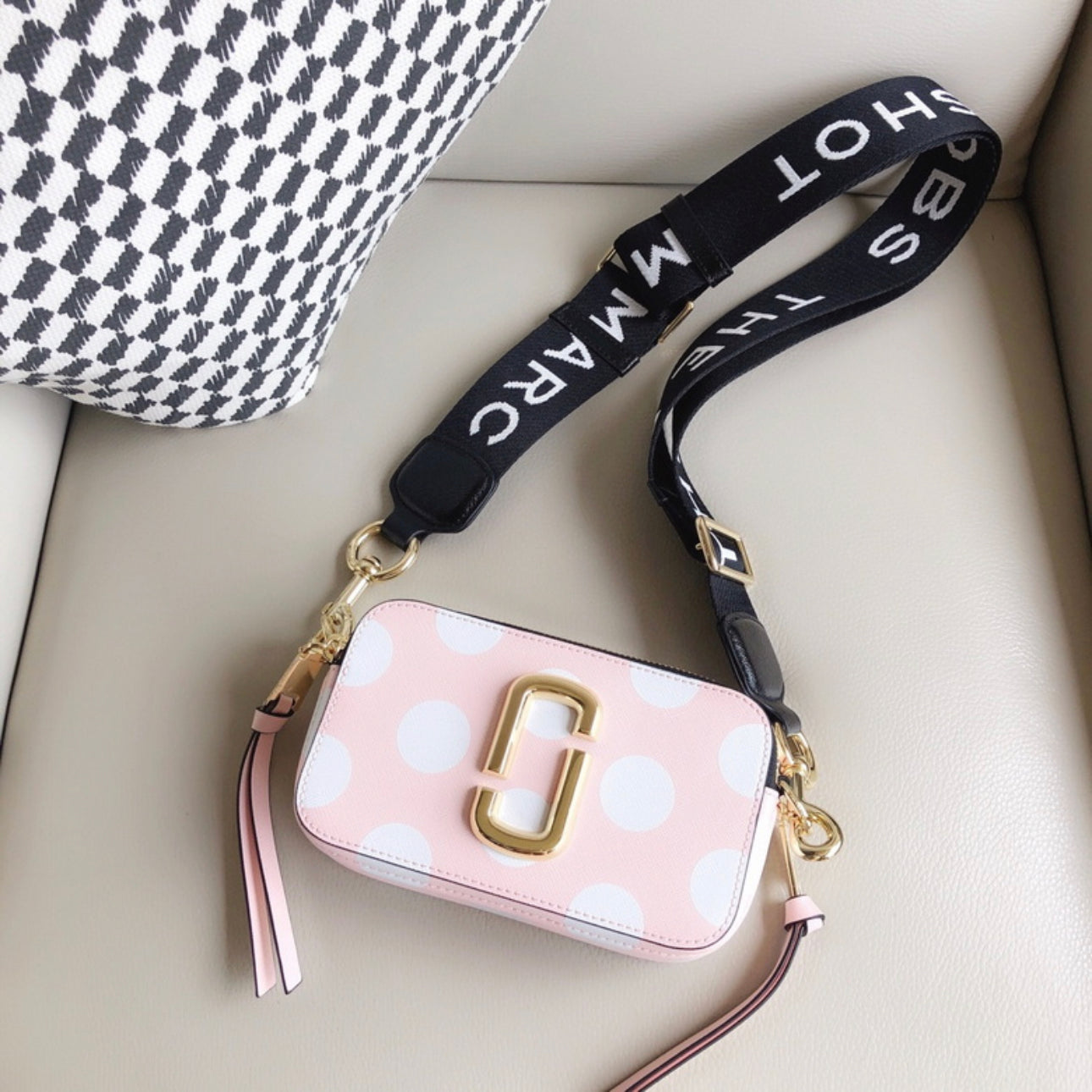 MJ Snapshot Bag “Pink Polka-Dot”