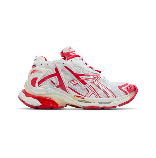 B Runner Sneaker “White Red”