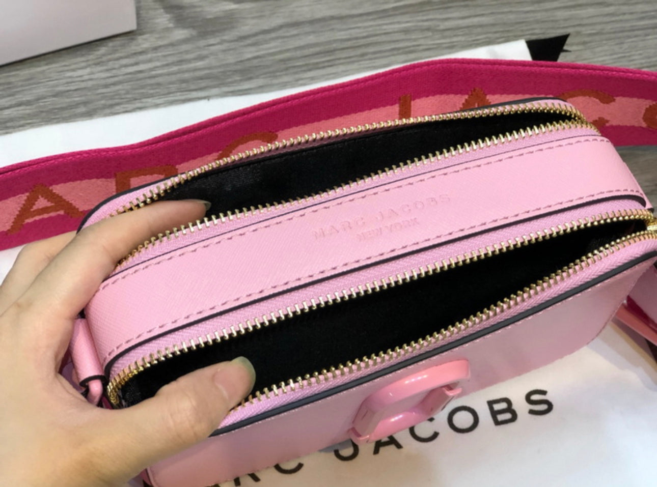 MJ Snapshot Bag “Pink/Rose Red”