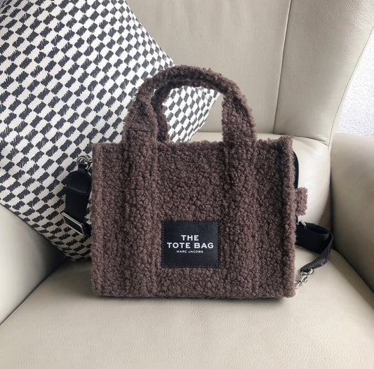 MJ Furry Tote Bag “Chocolate Brown”
