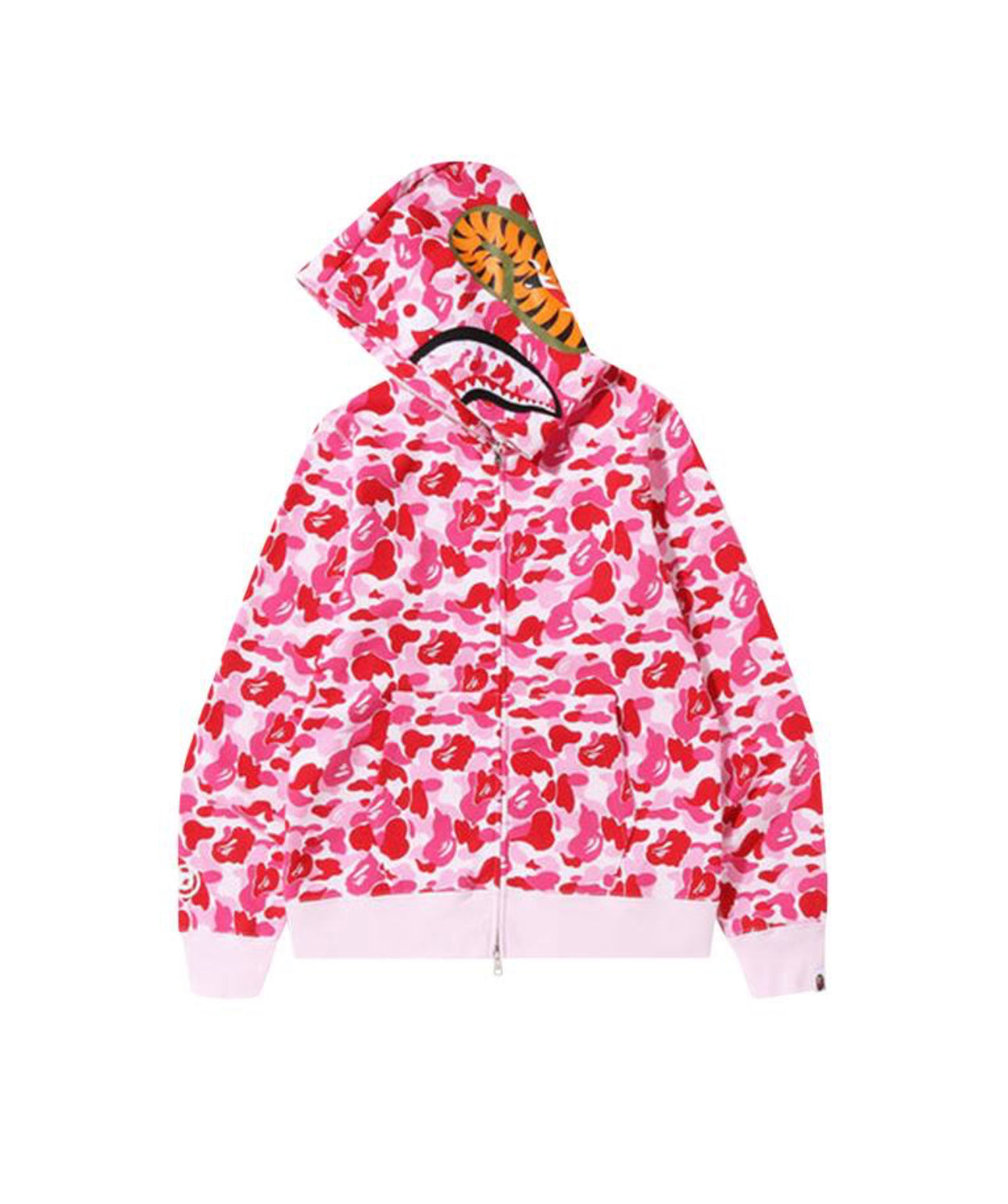 $Ape Camo Shark Full Zip Hoodie “Pink”