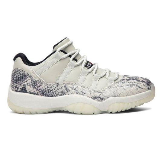 Retro 11 Low “Light Bone Snakeskin”