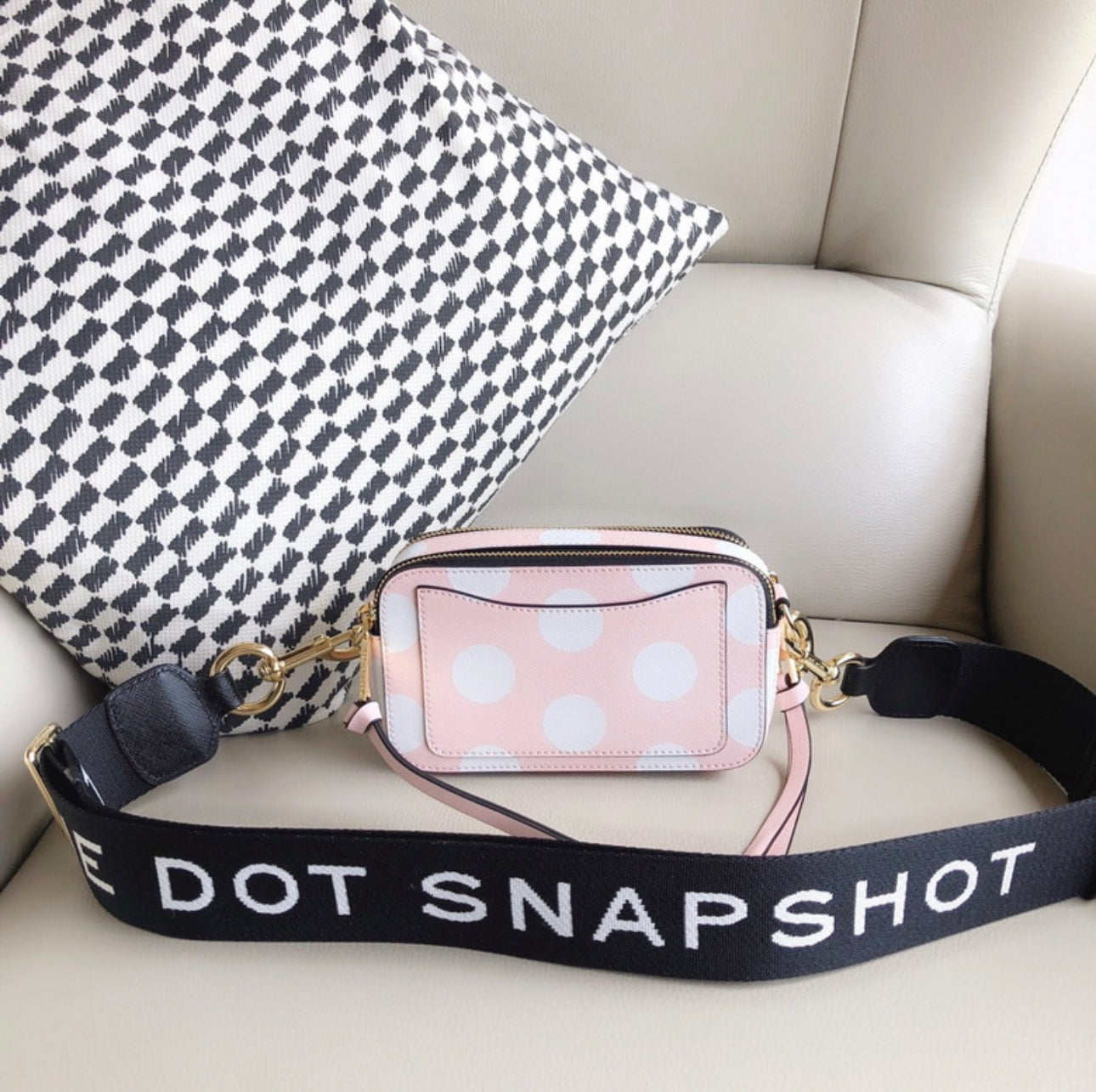 MJ Snapshot Bag “Pink Polka-Dot”