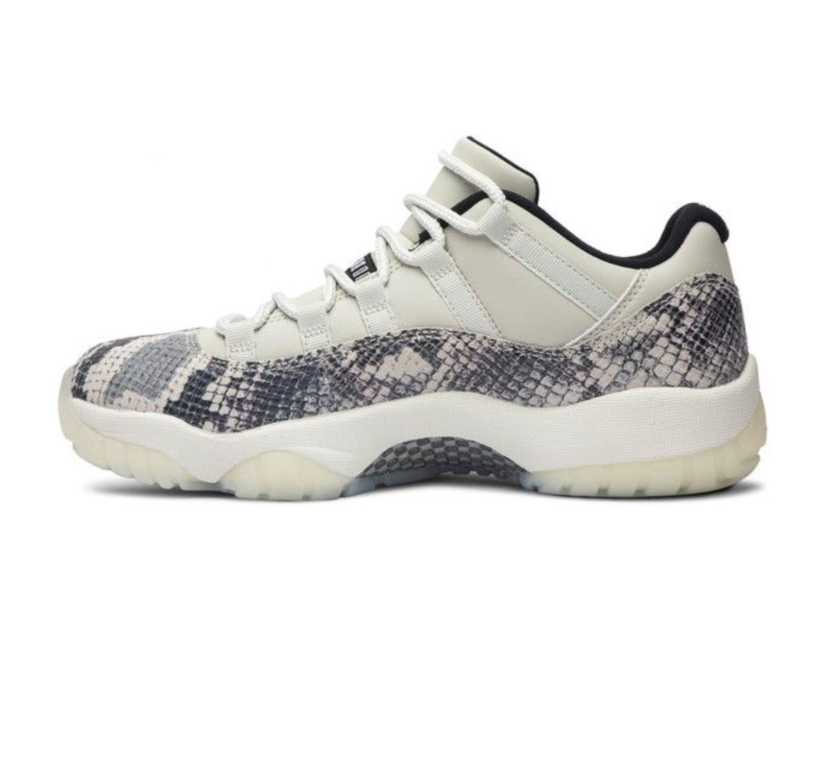 Retro 11 Low “Light Bone Snakeskin”
