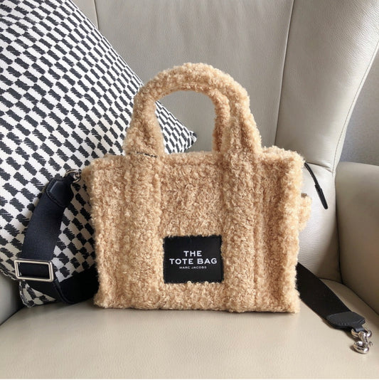 MJ Furry Tote Bag “Tan”