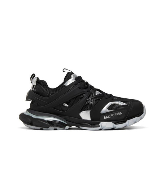 B Track Sneaker “Black Silver”