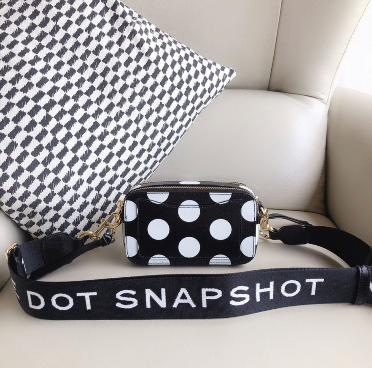 MJ Snapshot Bag “Black Polka-Dot”