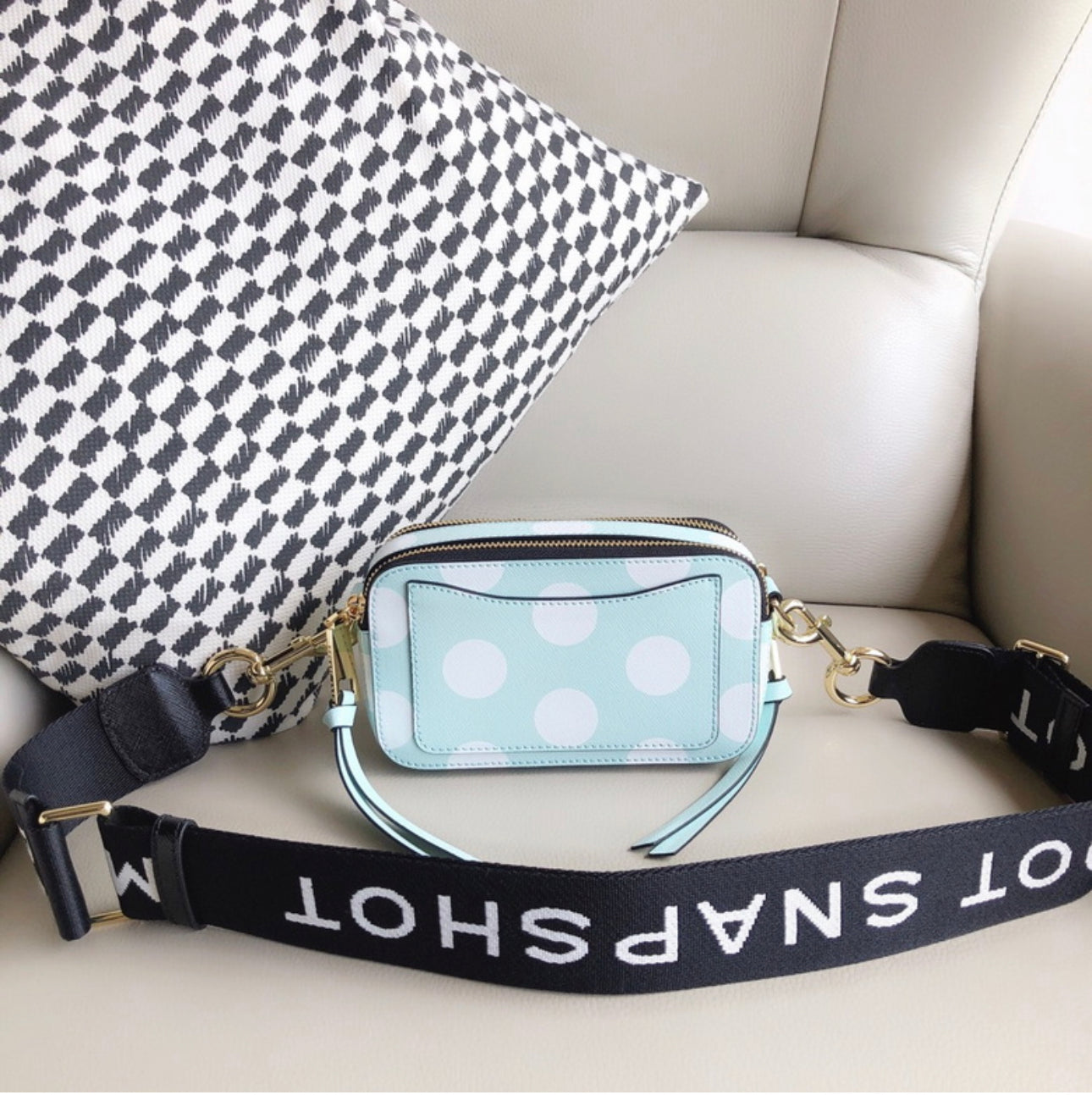 MJ Snapshot Bag “Blue Polka-Dot”