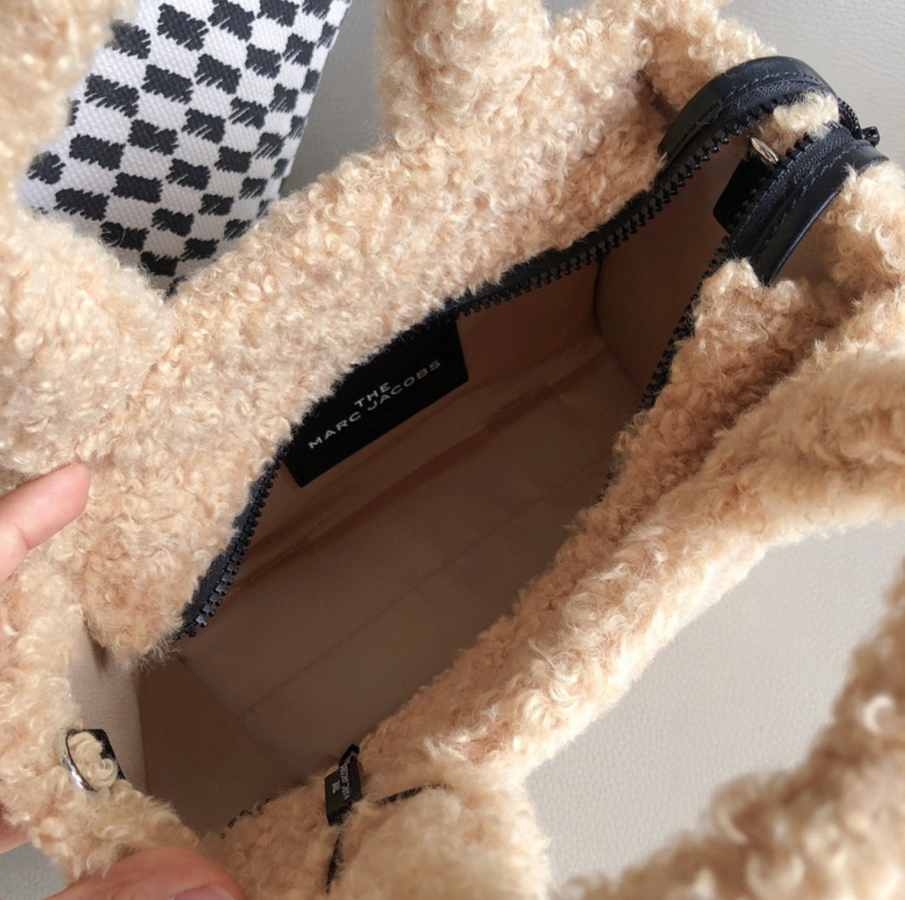MJ Furry Tote Bag “Tan”