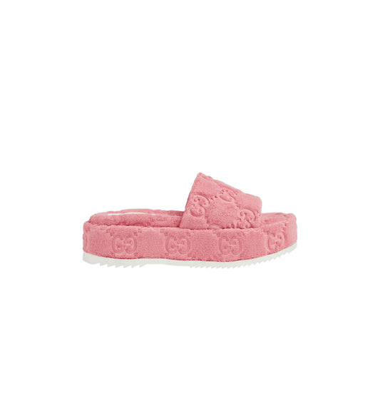 GG Platform Slide Sandal “Wild Rose”