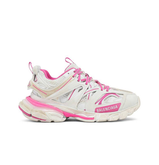 B Track Sneaker “White Fluo Pink”