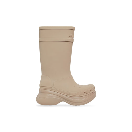 Balenci Croc Boots Beige