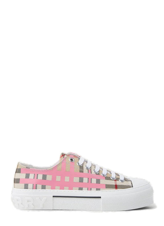 BurB Pink Checked Low-Top