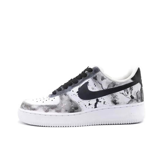 *CUSTOM* Black & White Landscape Painting AF 1’s