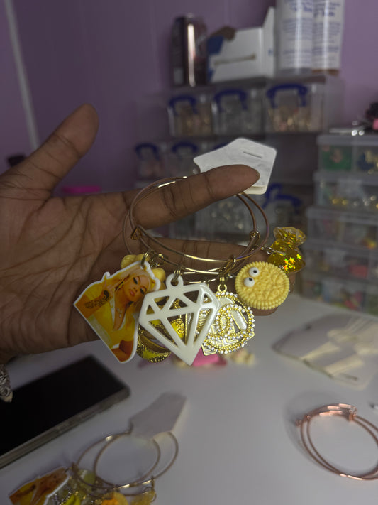 #2 Yellow Big Latto Bangle Set