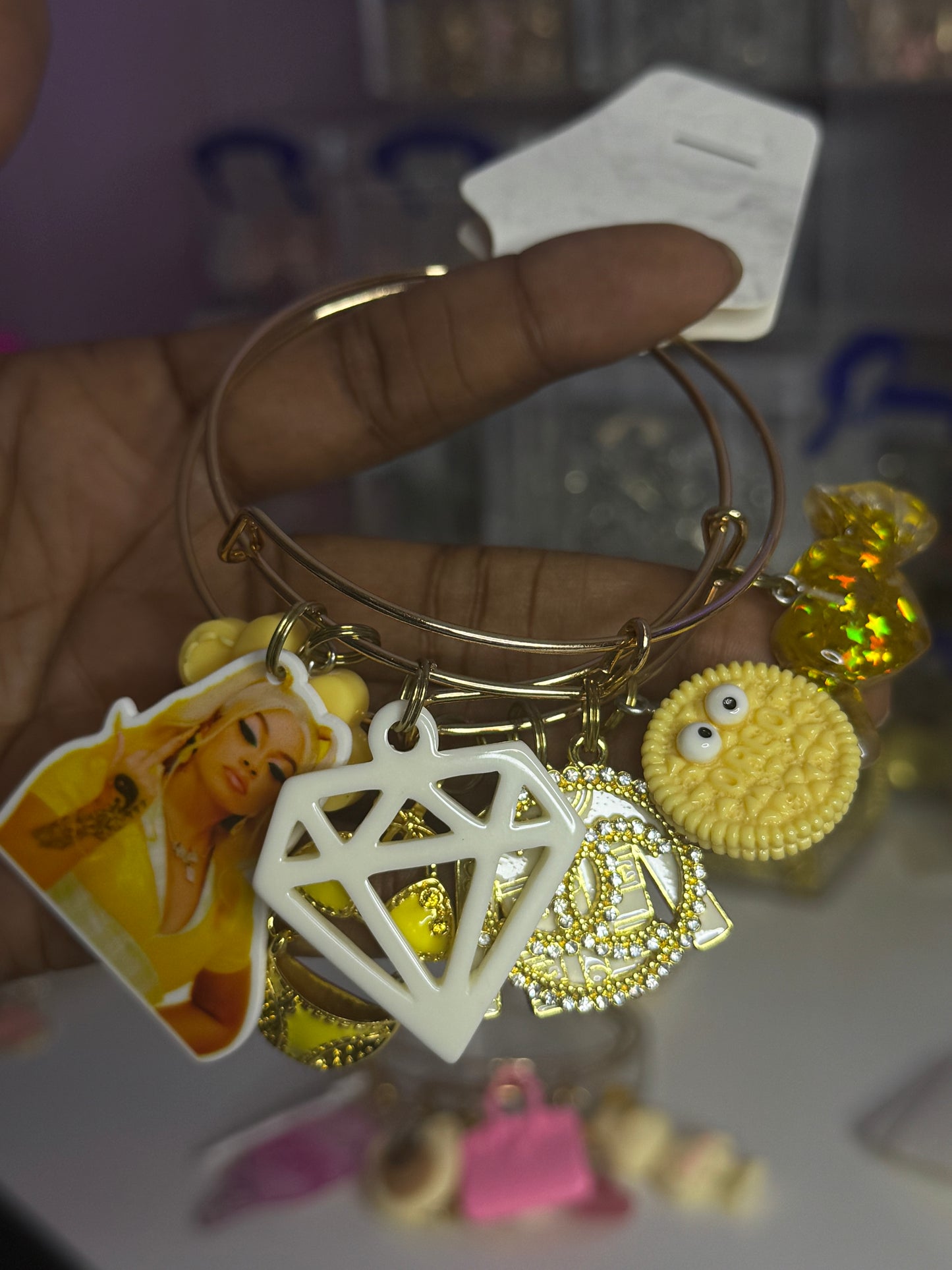 #2 Yellow Big Latto Bangle Set