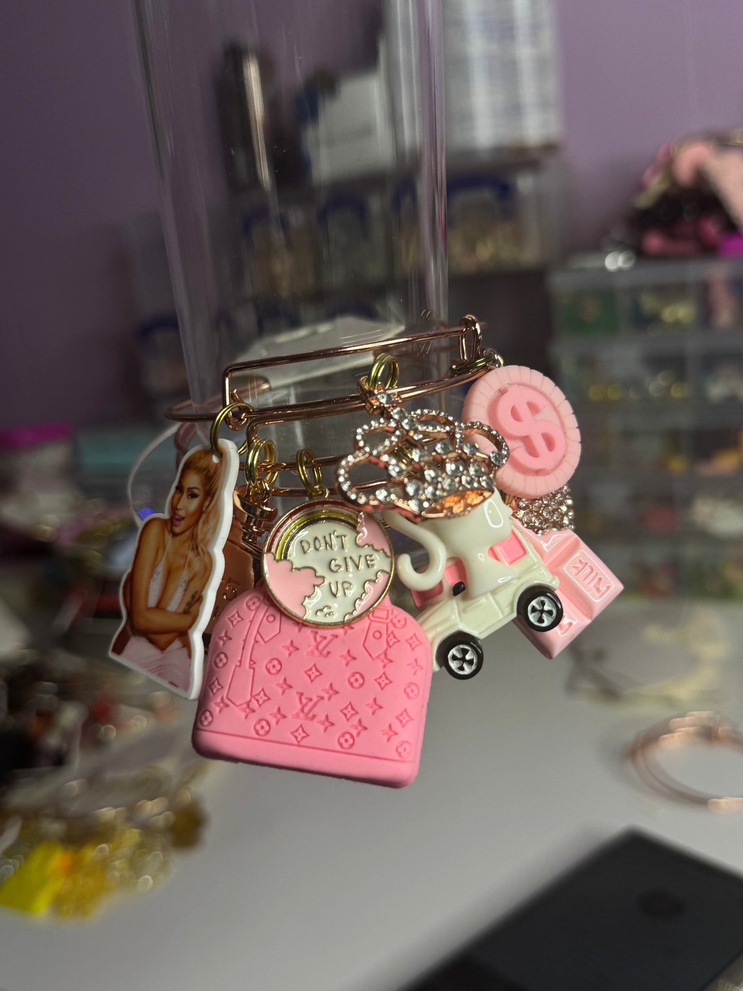 Pink Nicki Minaj Bangle Set
