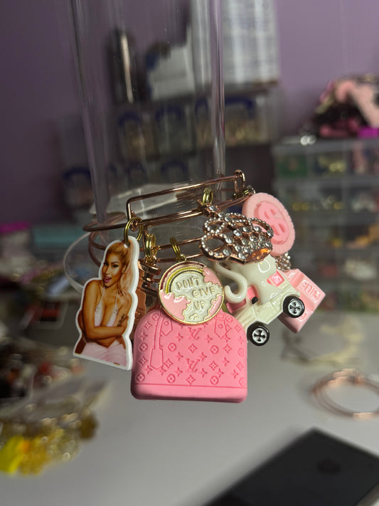 Pink Nicki Minaj Bangle Set
