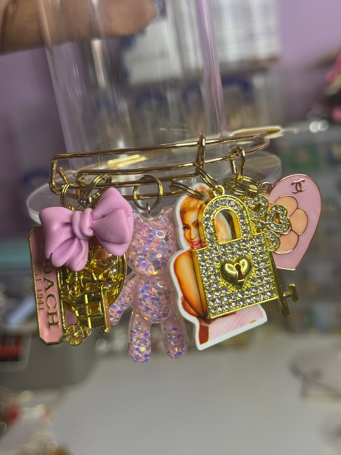 #2 Pink Nicki Minaj Bangle Set