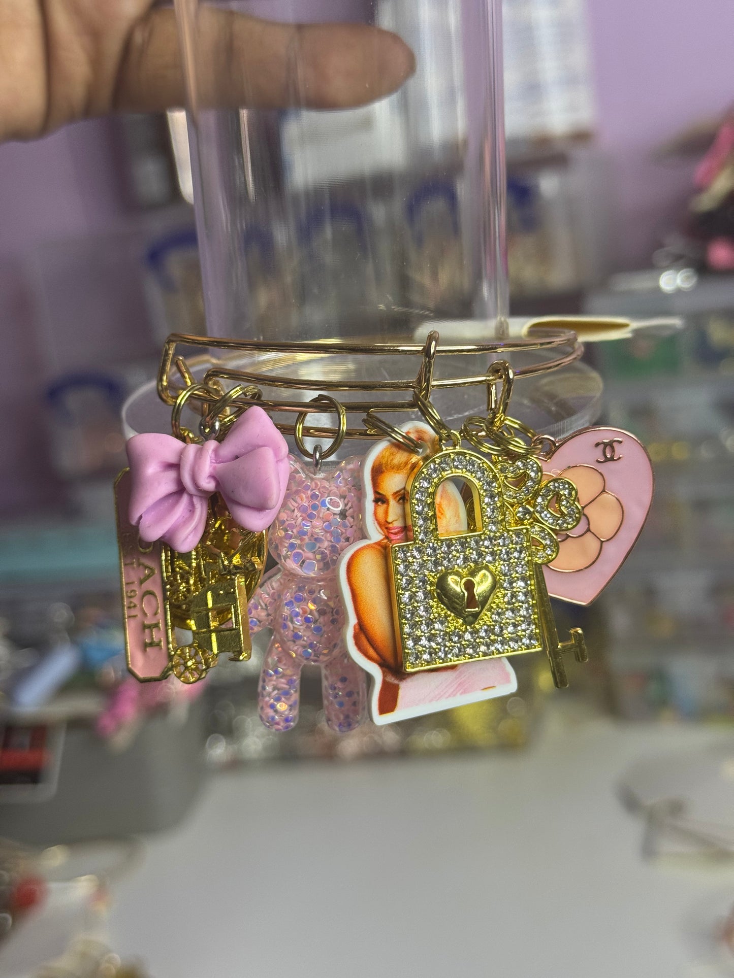 #2 Pink Nicki Minaj Bangle Set