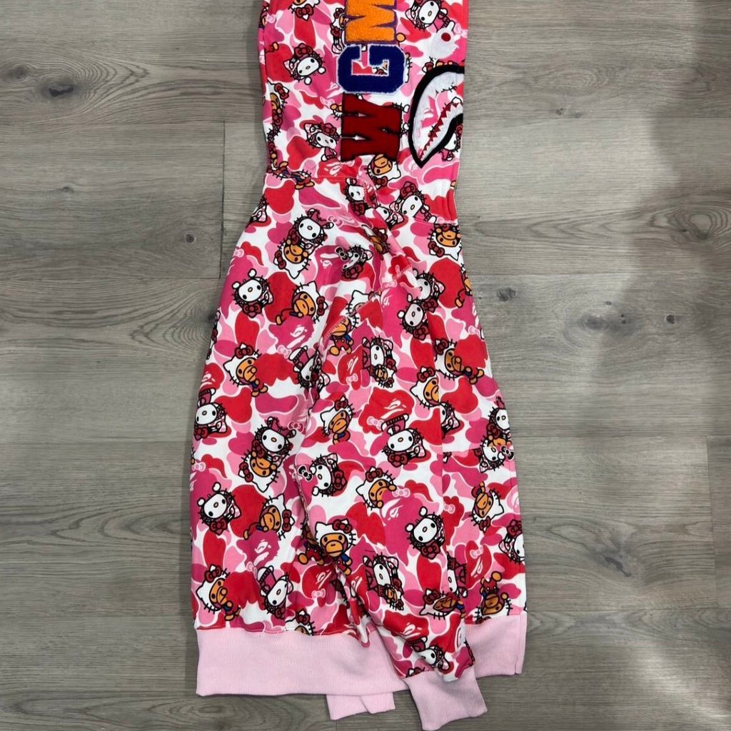 $Ape x Pink Hello Kitty Full Zip Hoodie